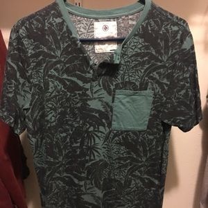 On The Byas Blue/Green Pattern T-shirt